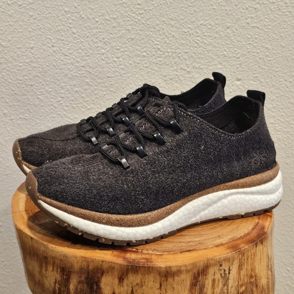 OTBT Courier Platform Wool/Alpaca/Leather Blend Sneaker Women's Gray 7.5